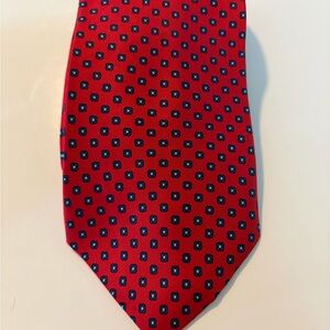 Vintage Bert Pulitzer  100% Silk Tie Red